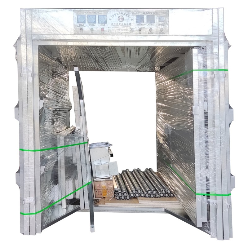 Flat-Pack Shipping Semi-Assembled Industrial Curing Chamber with C-Rail