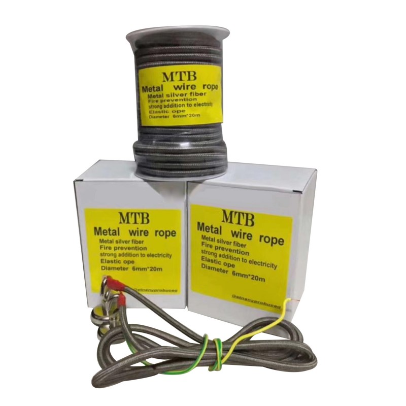 Silver Fiber Electrostatic Rope